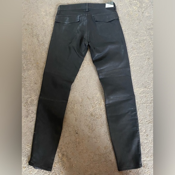 J BRAND 100% lamb leather skinny pants size 24. With zippers - Picture 7 of 11